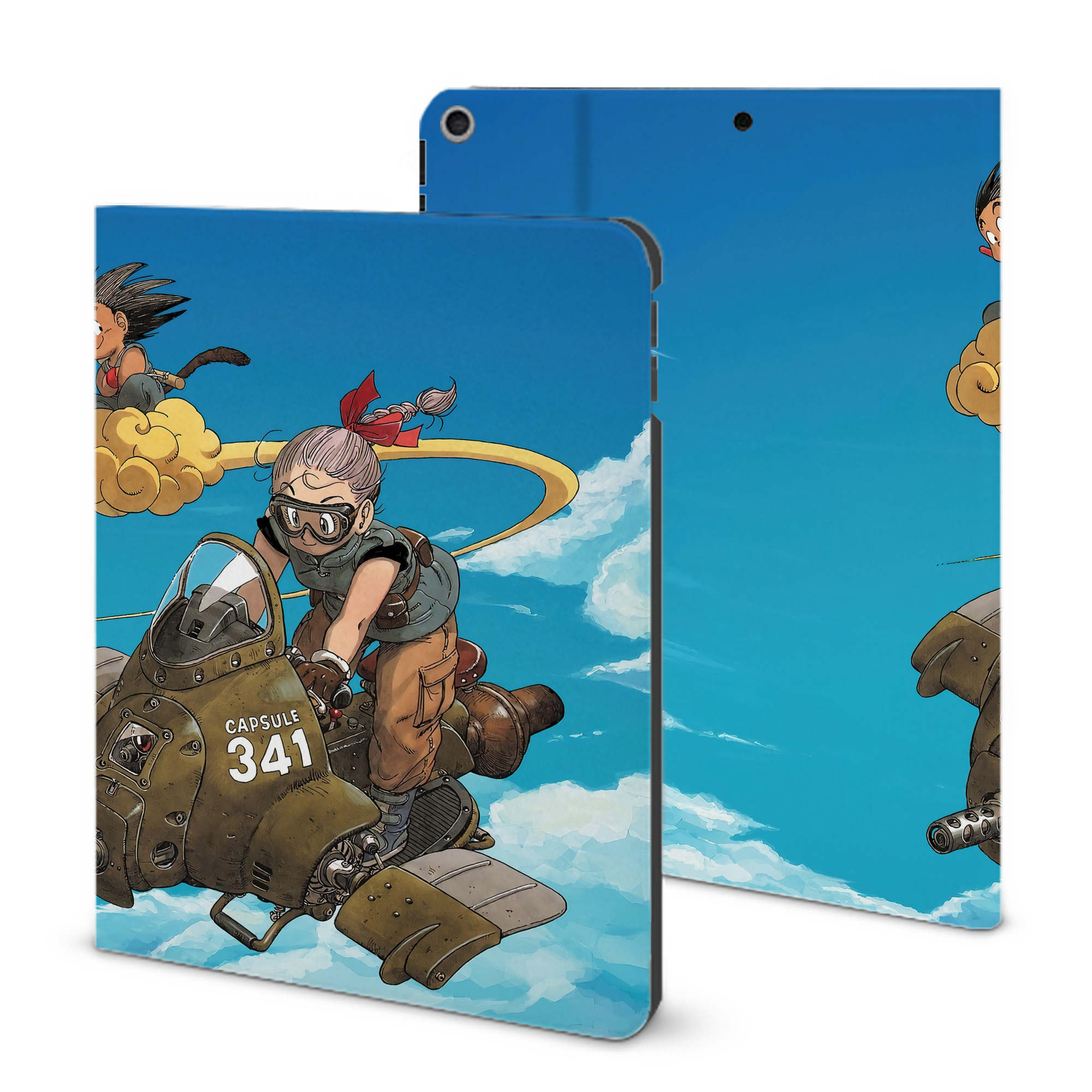 （画像用） ドラゴンボール DRAGON BALL IPad ケース ブック型 PUレザー TPU 耐衝撃 軽量 薄型 ペン収納なし 全面保護 IPad 各モデル対応